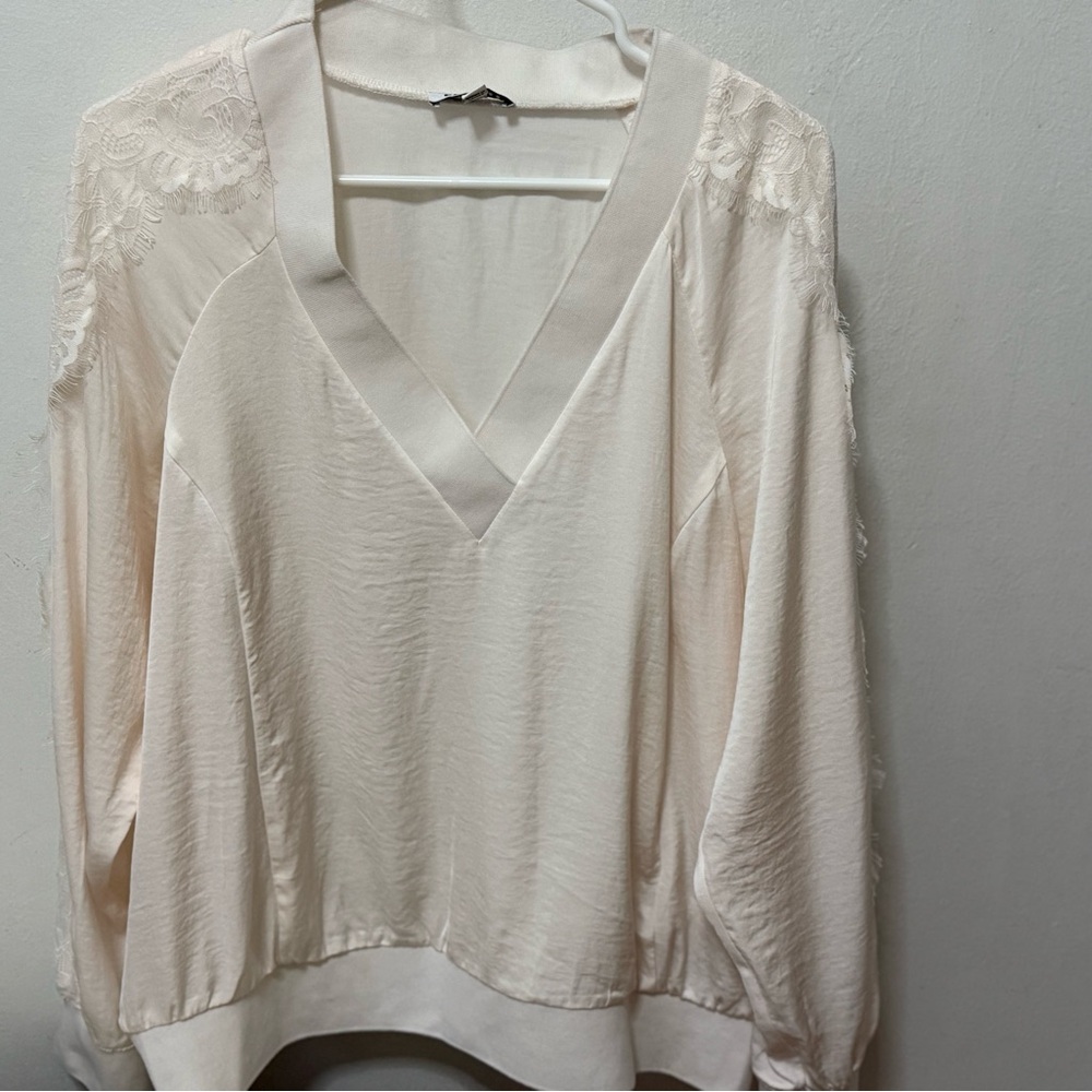 Elegant Cream Women's Top